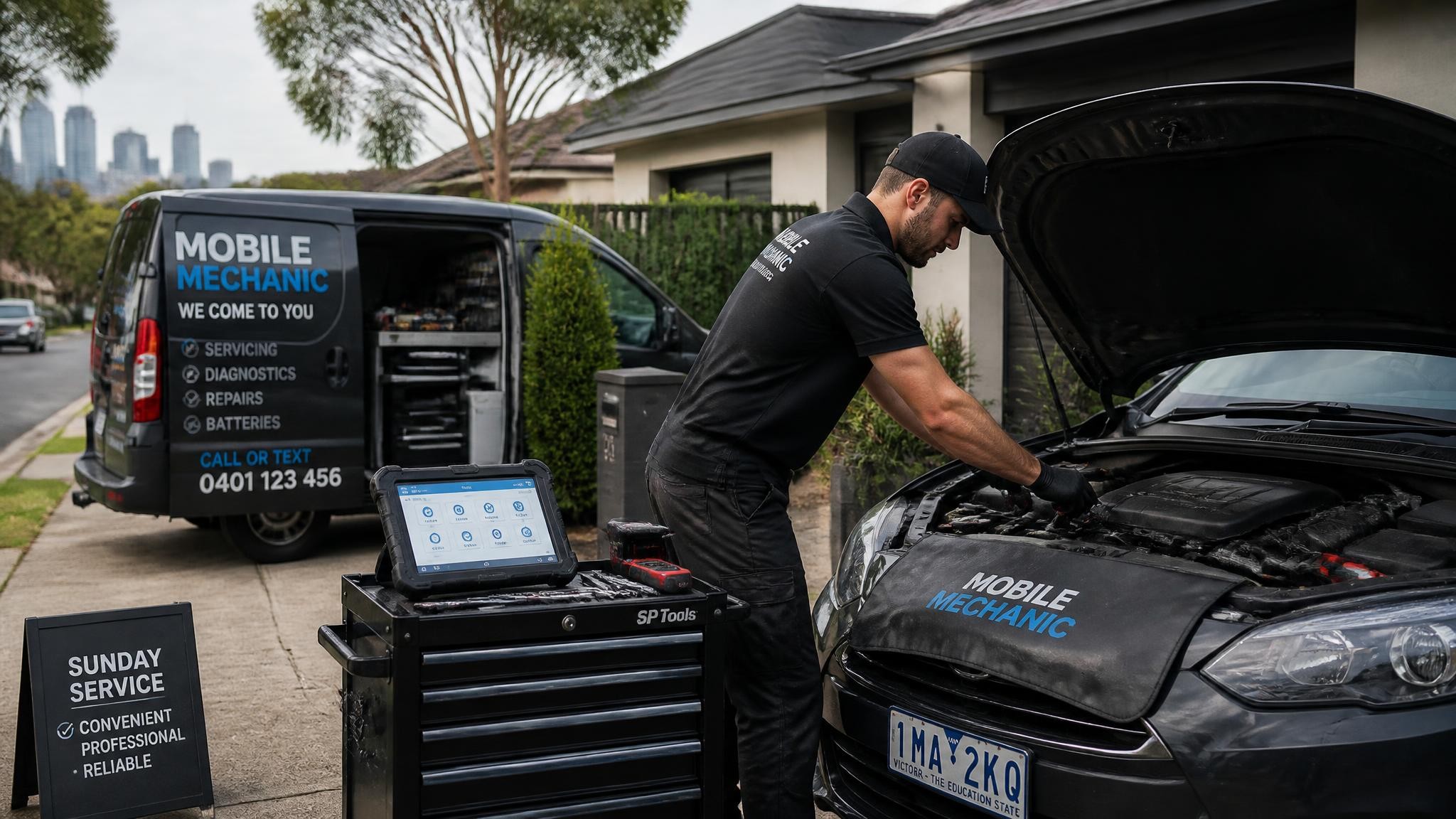 Sunday mobile car repairs in Melbourne
