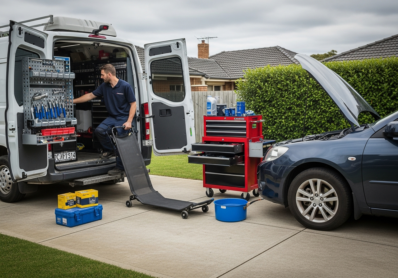 Mobile mechanic van and tools