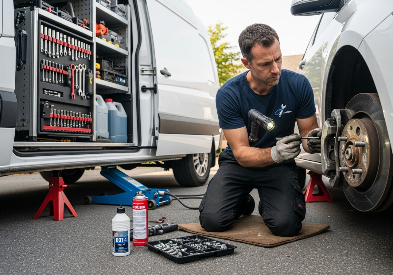 Weekend brake inspection