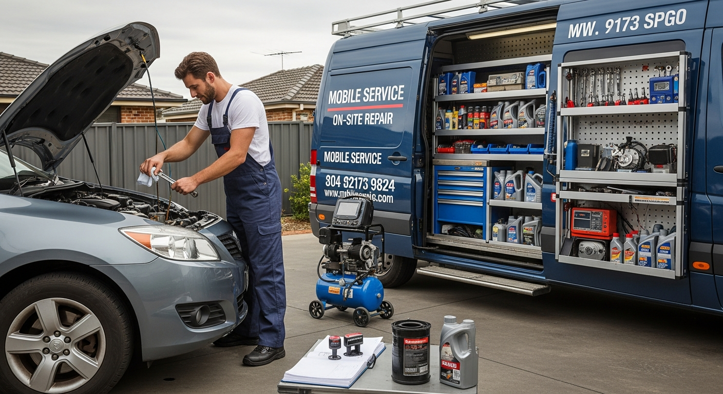 Mobile logbook service in driveway