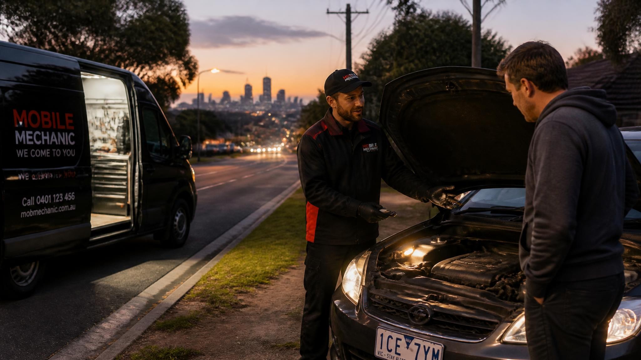 24/7 emergency mobile mechanic breakdown assistance Melbourne
