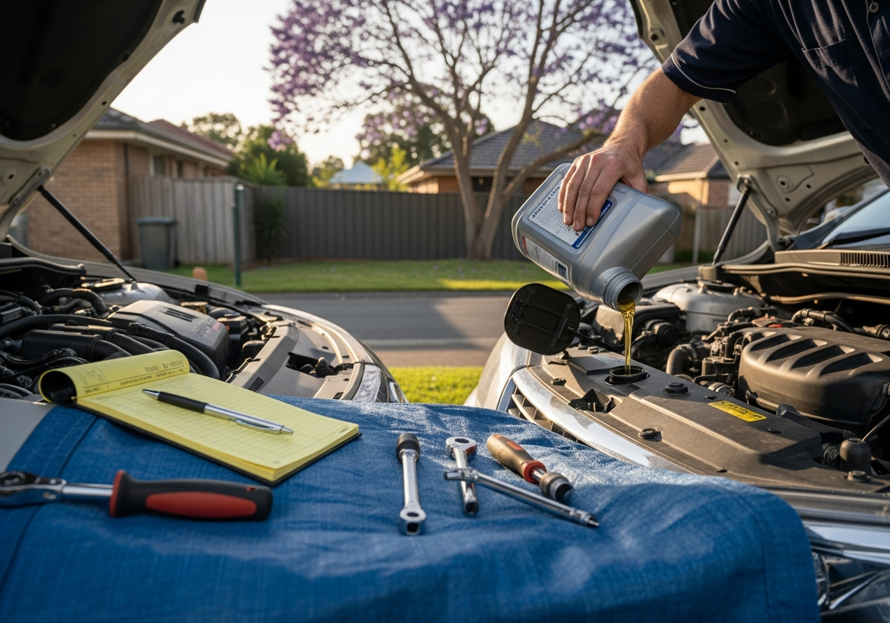 Logbook servicing at home