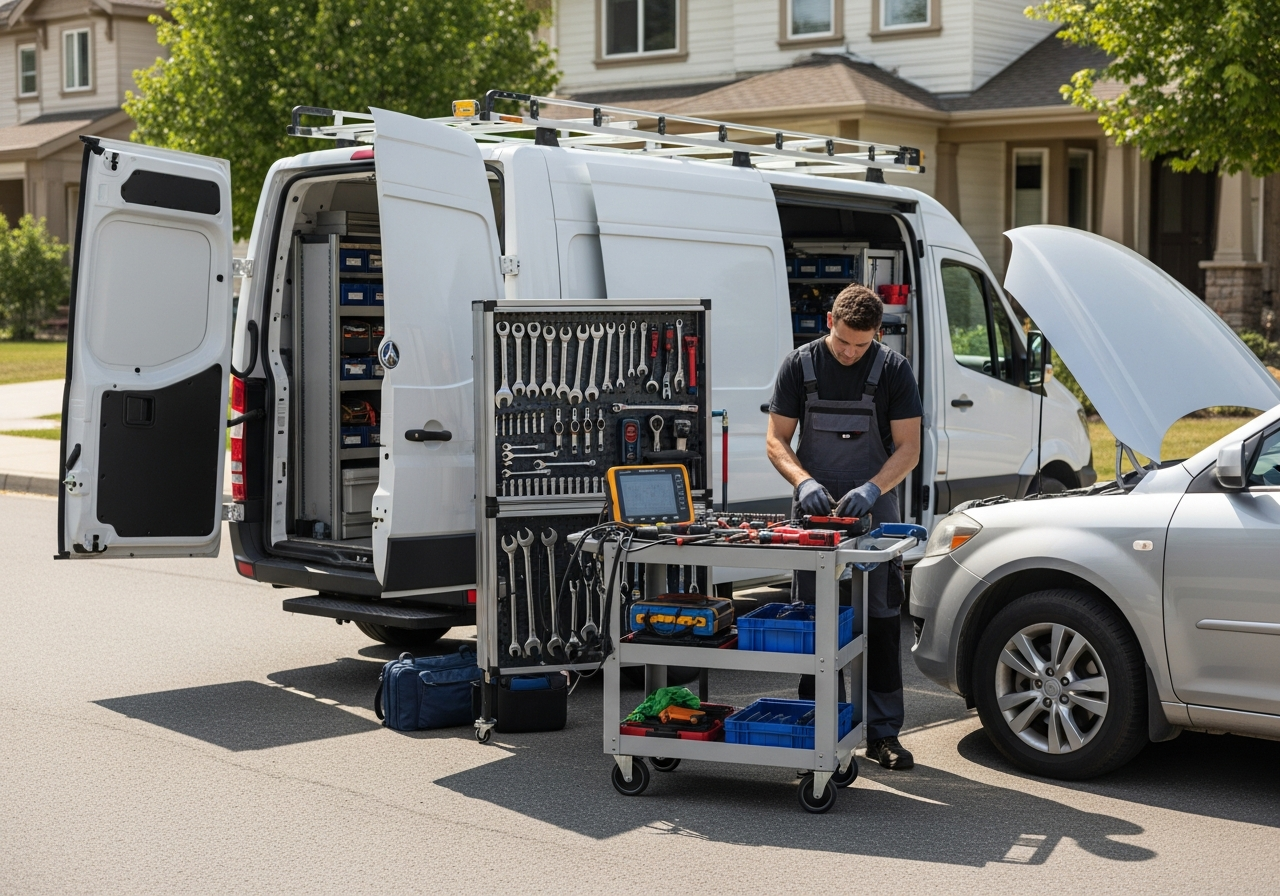 service van at home