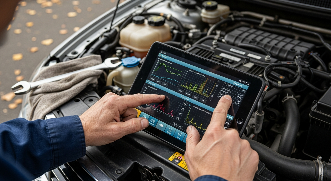 Mechanic diagnostic tablet