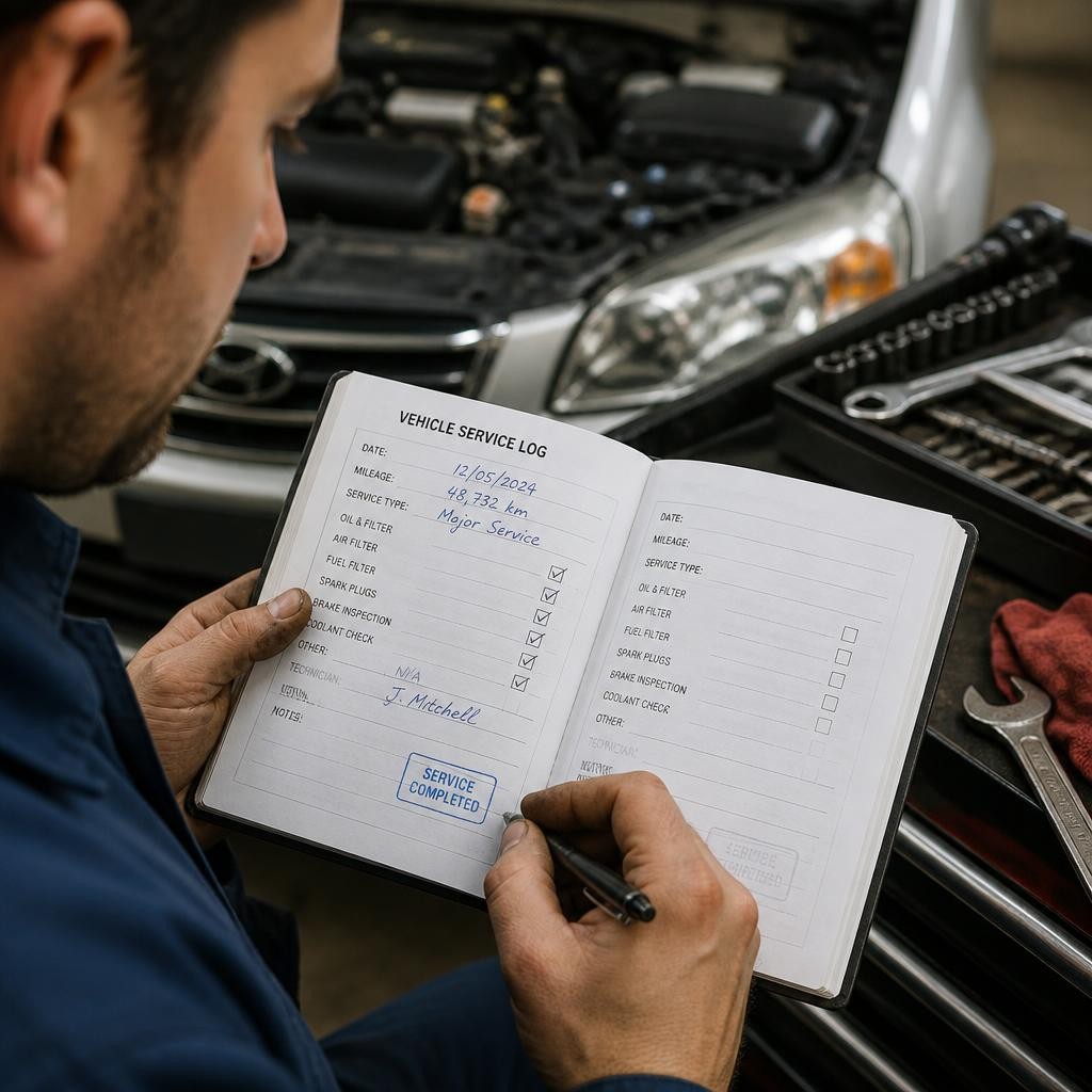 Warranty-safe logbook servicing
