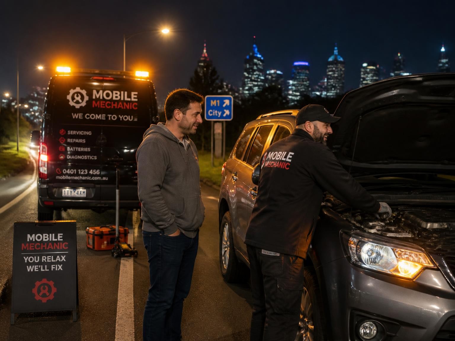 24/7 emergency mobile mechanic roadside assistance in Melbourne