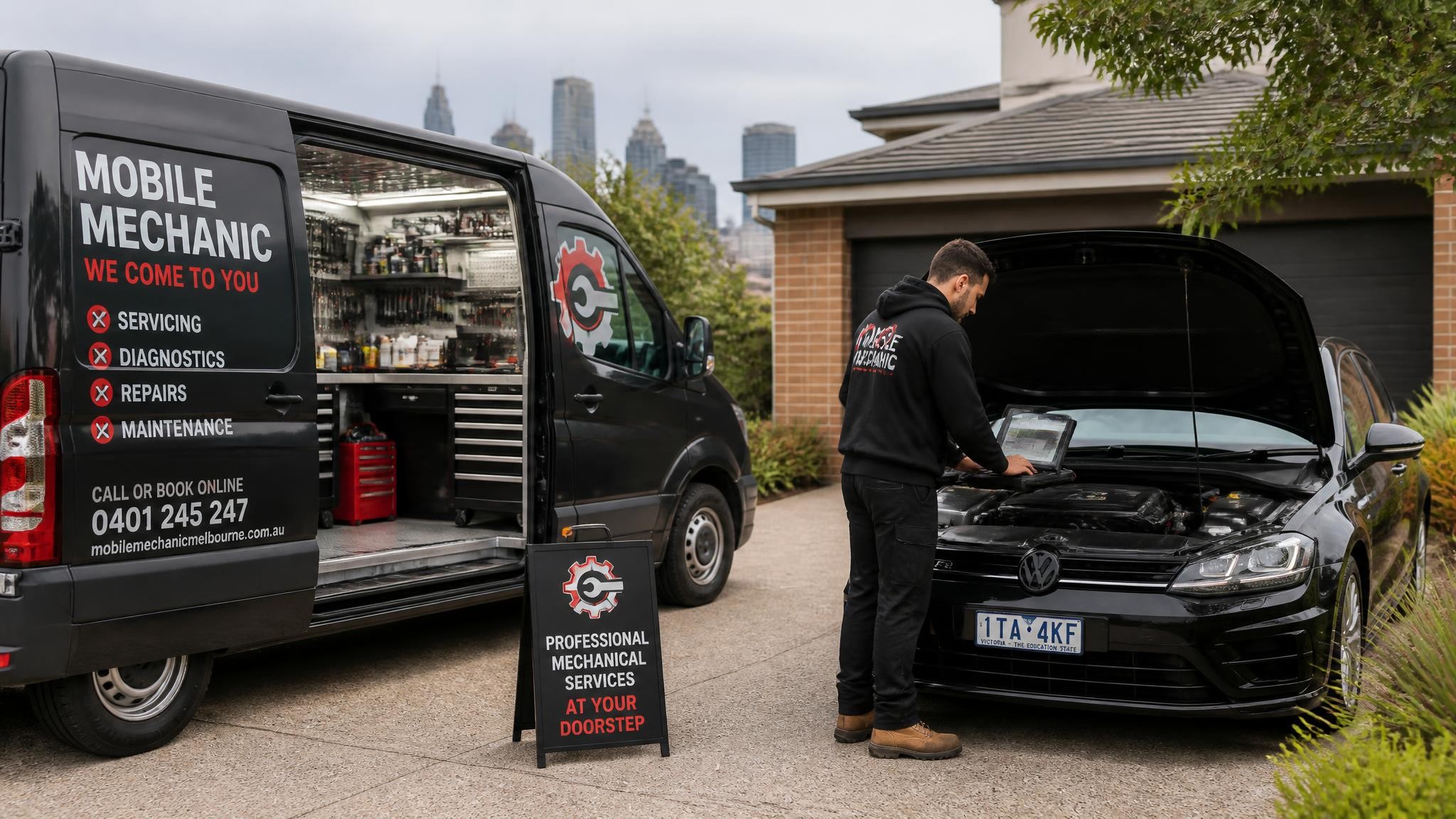 Mobile mechanic workshop van in Melbourne