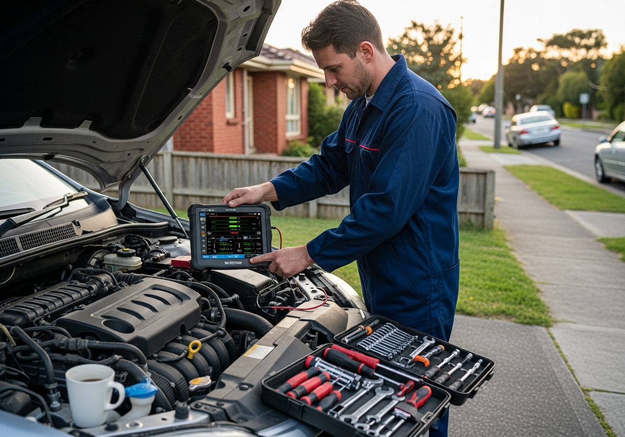 Mechanic diagnostics onsite