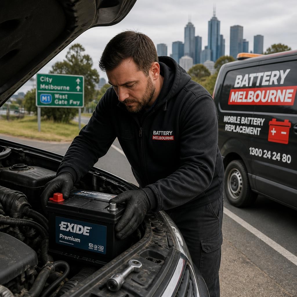 Mobile car battery replacement in Melbourne