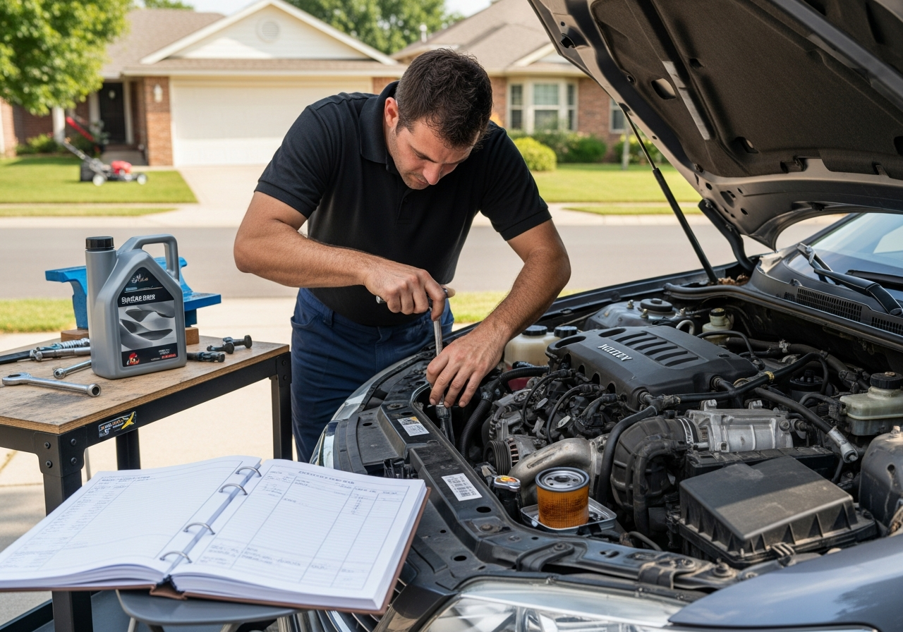 Logbook servicing at home