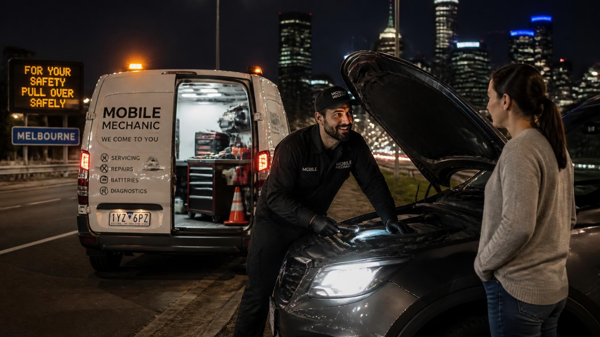 24/7 emergency mobile car repair in Melbourne