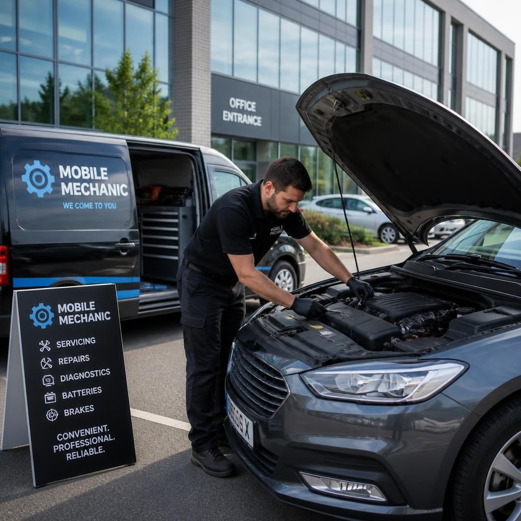 Mobile car servicing at a workplace in Melbourne