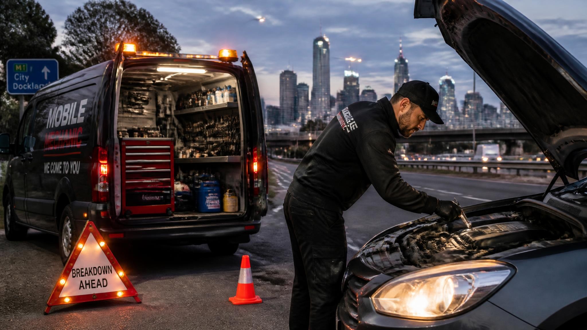 Emergency on-site car repairs in Melbourne