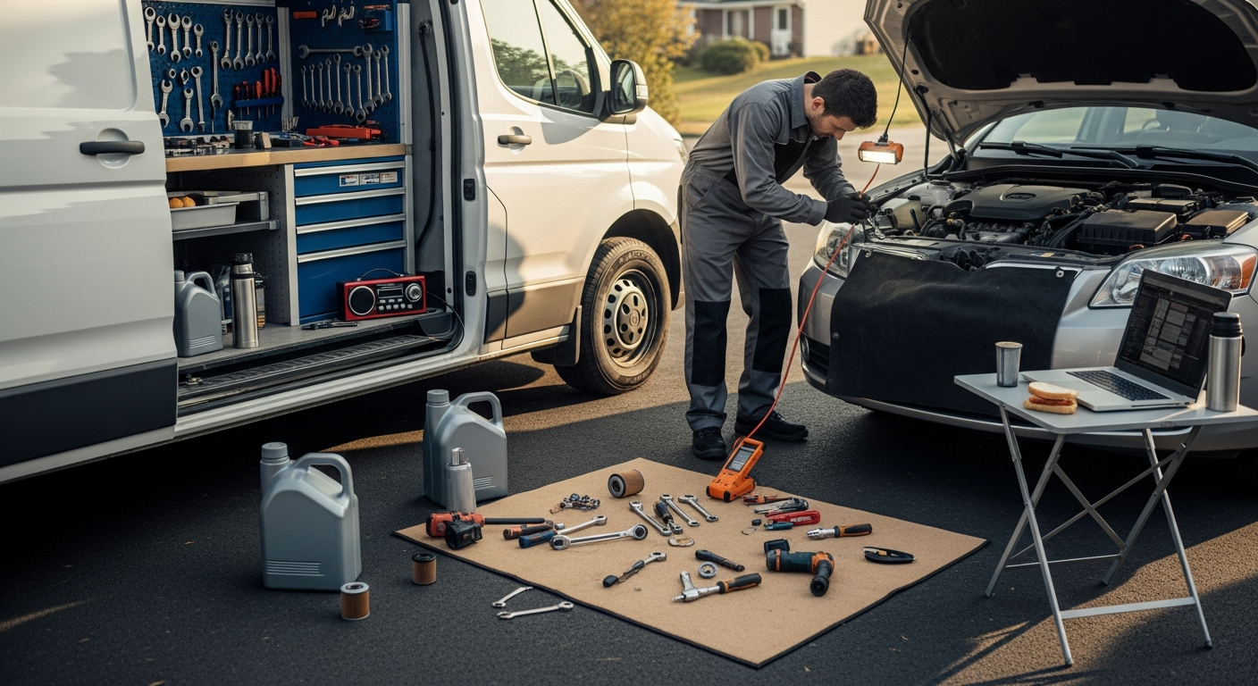Mobile mechanic van