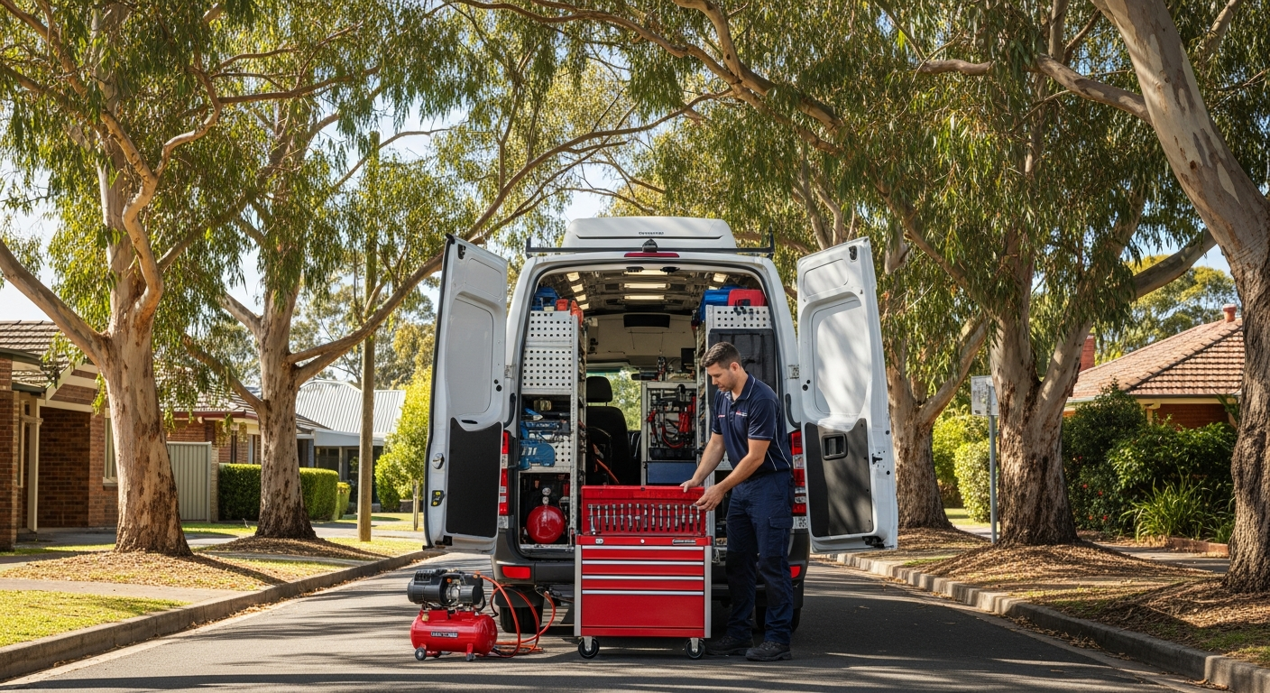 Mobile mechanic Donvale van