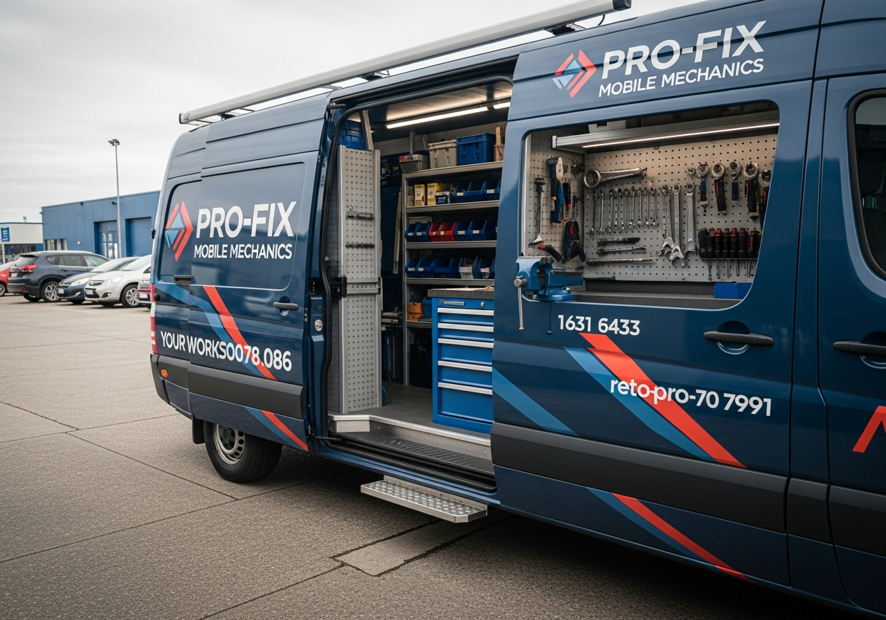 Mobile mechanic van onsite