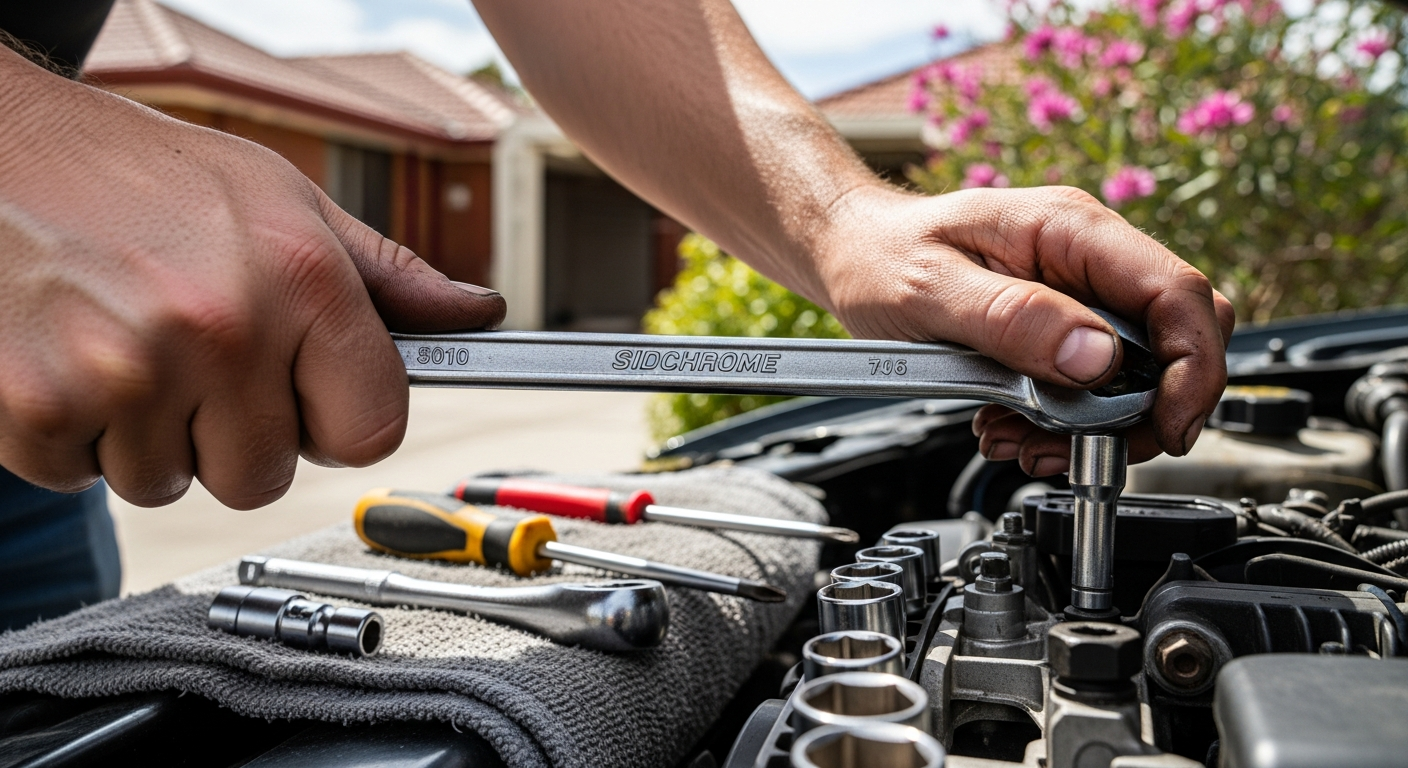 At-home car servicing