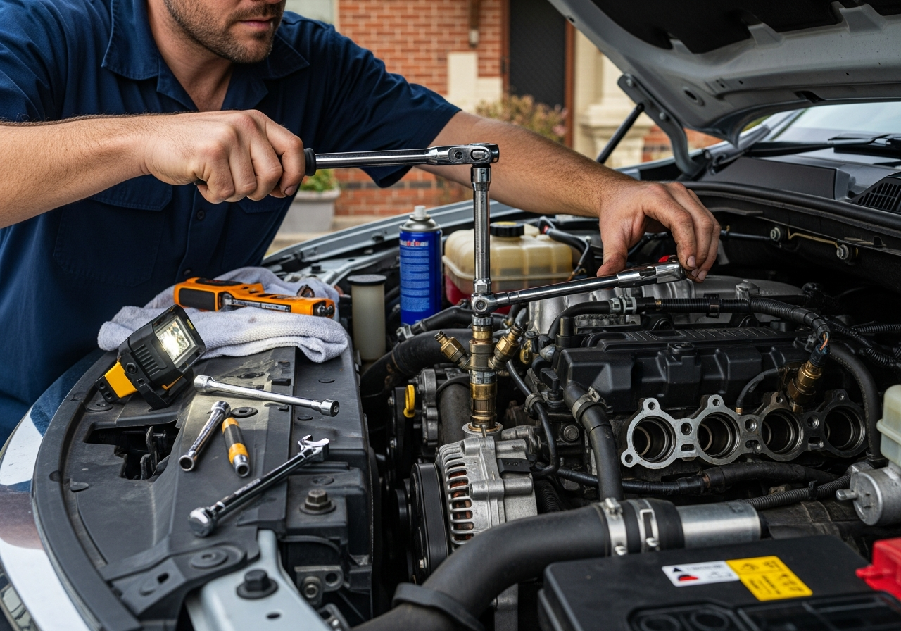 Diesel injector service