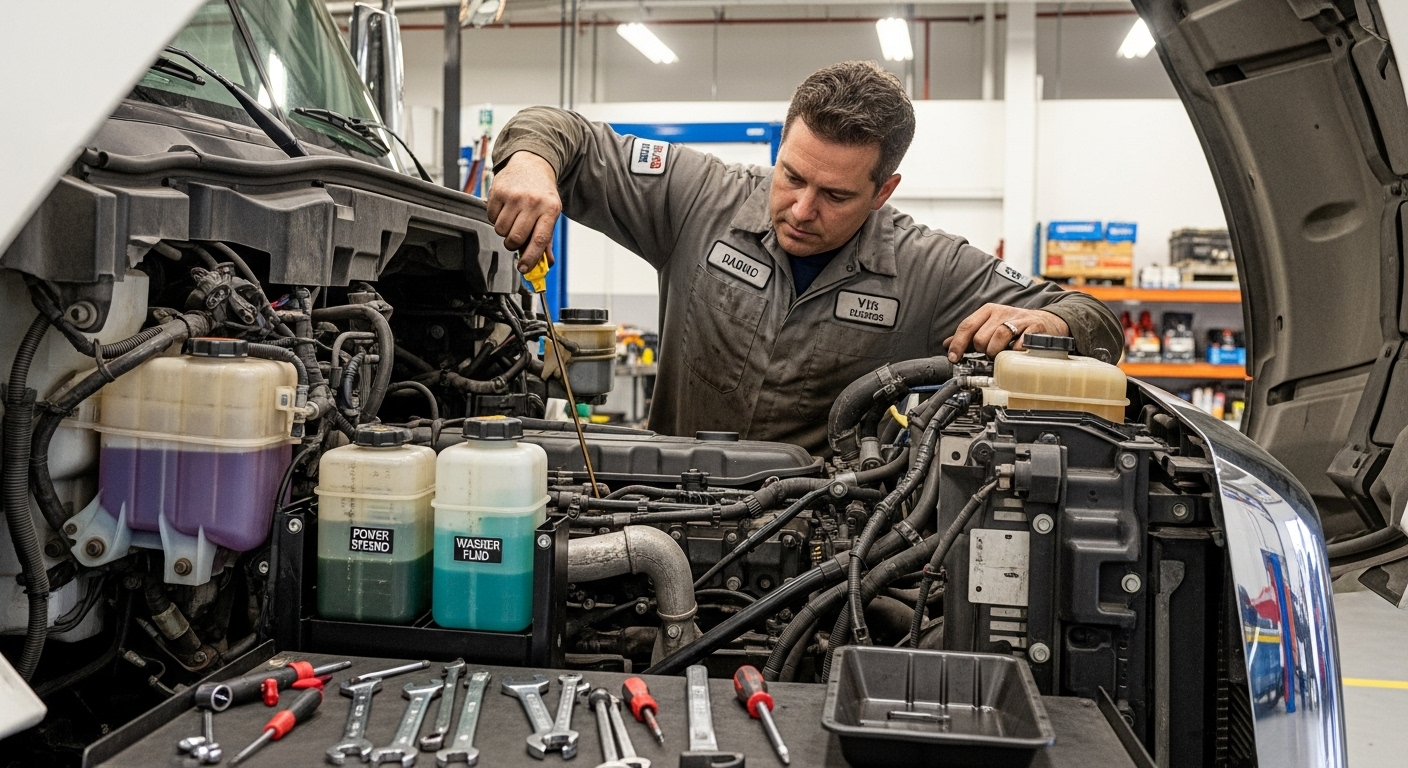 Pre-trip engine inspection