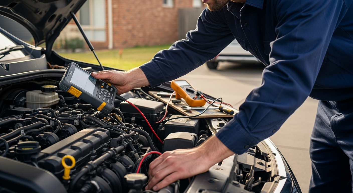 Engine diagnostics on site