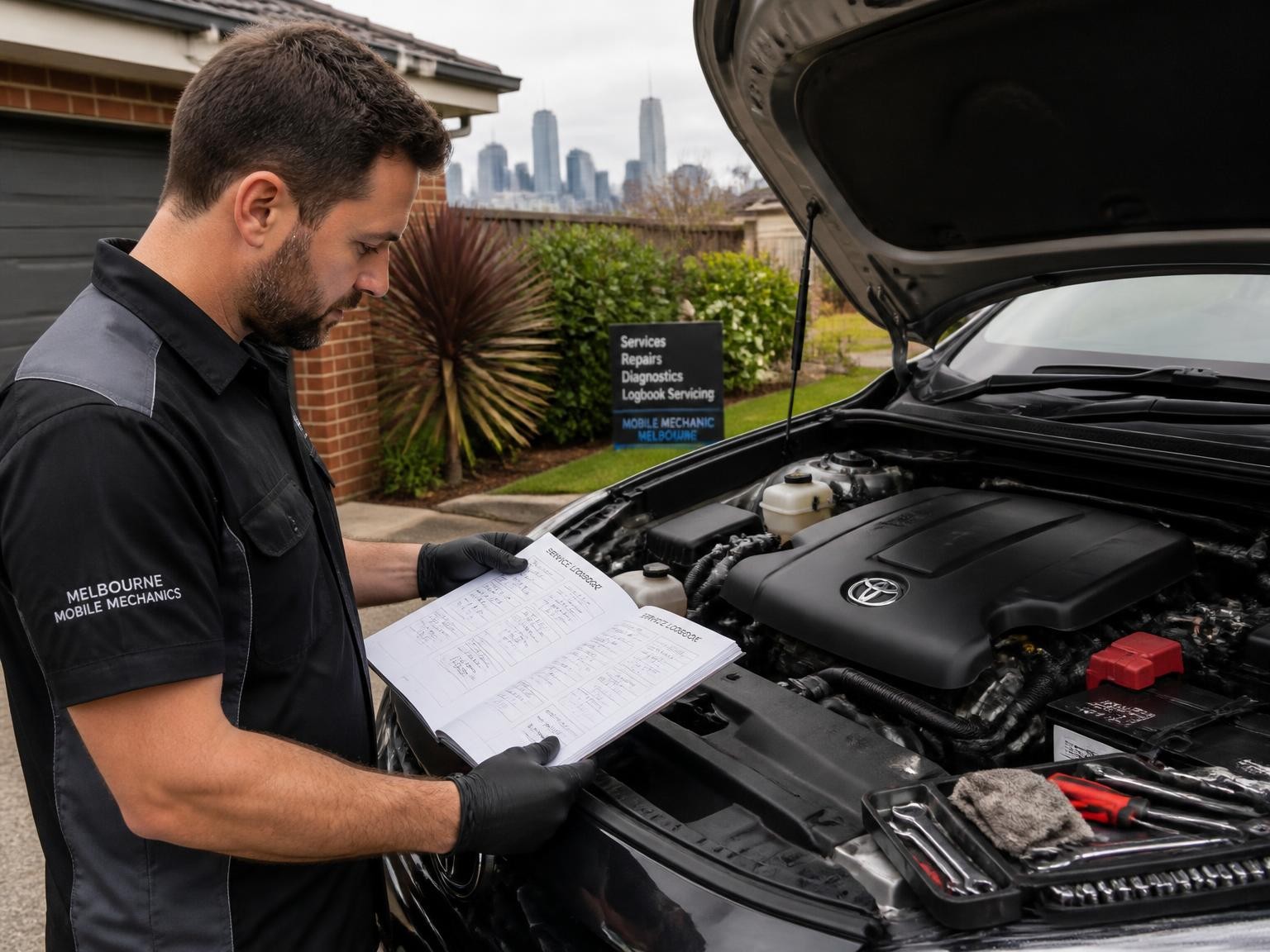 Logbook car servicing in Carnegie