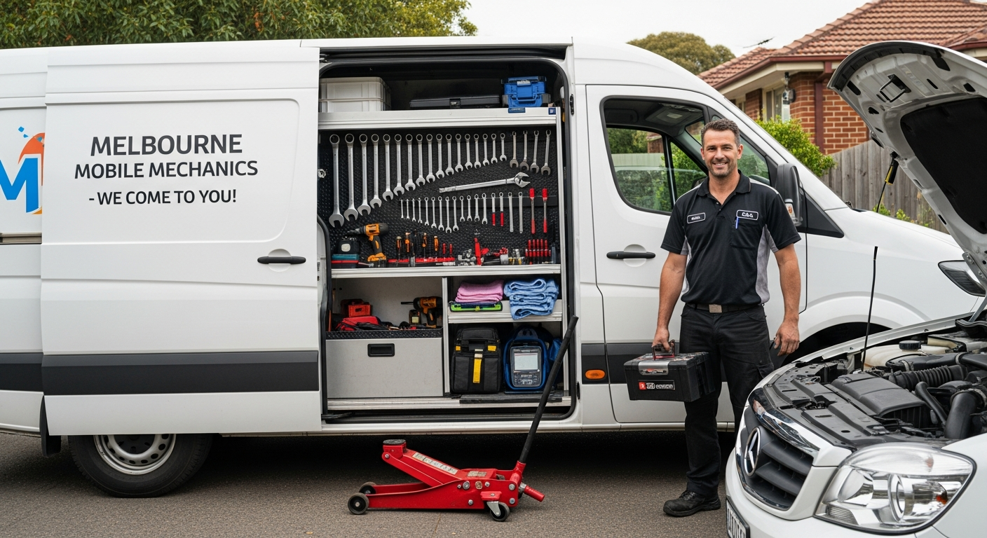 Call out mechanic arriving in van