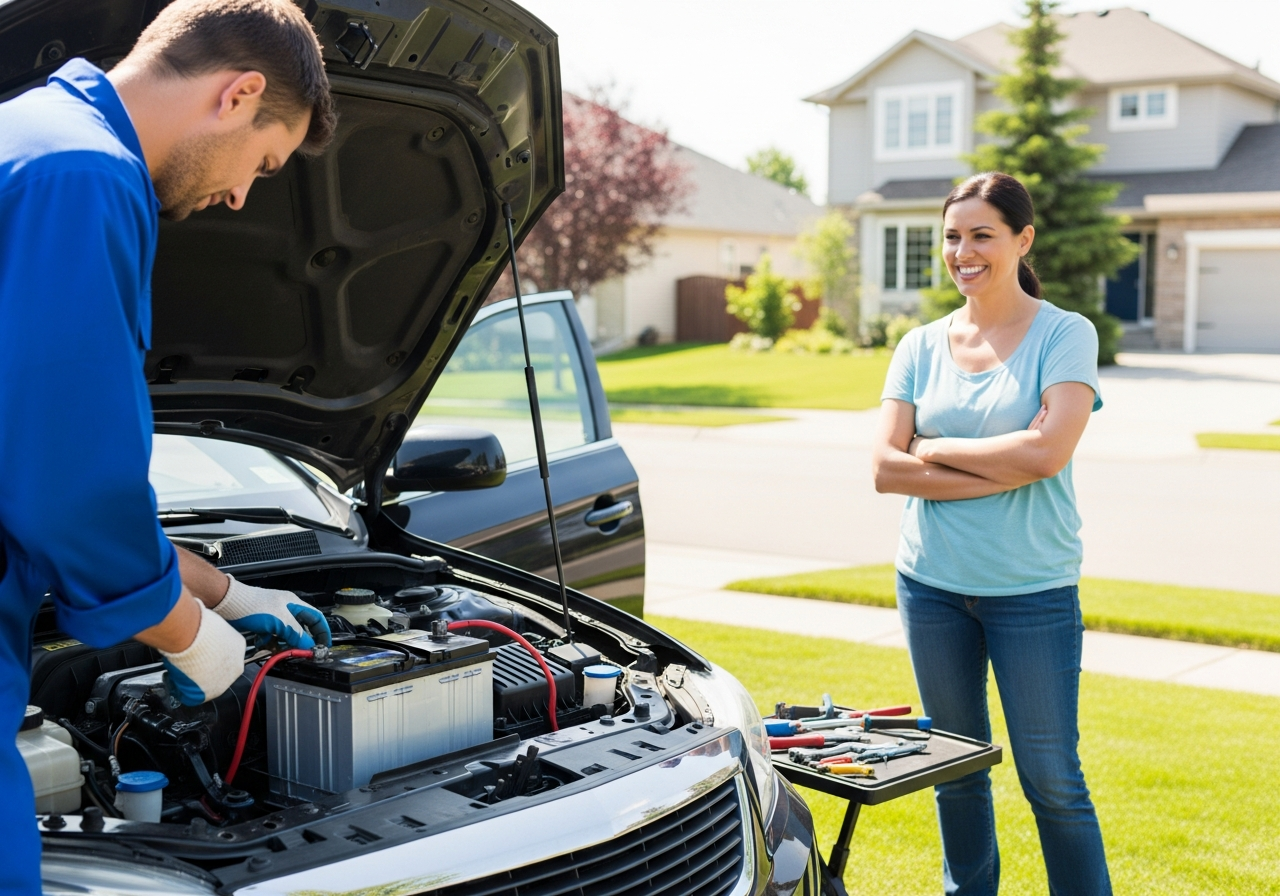 Onsite battery replacement