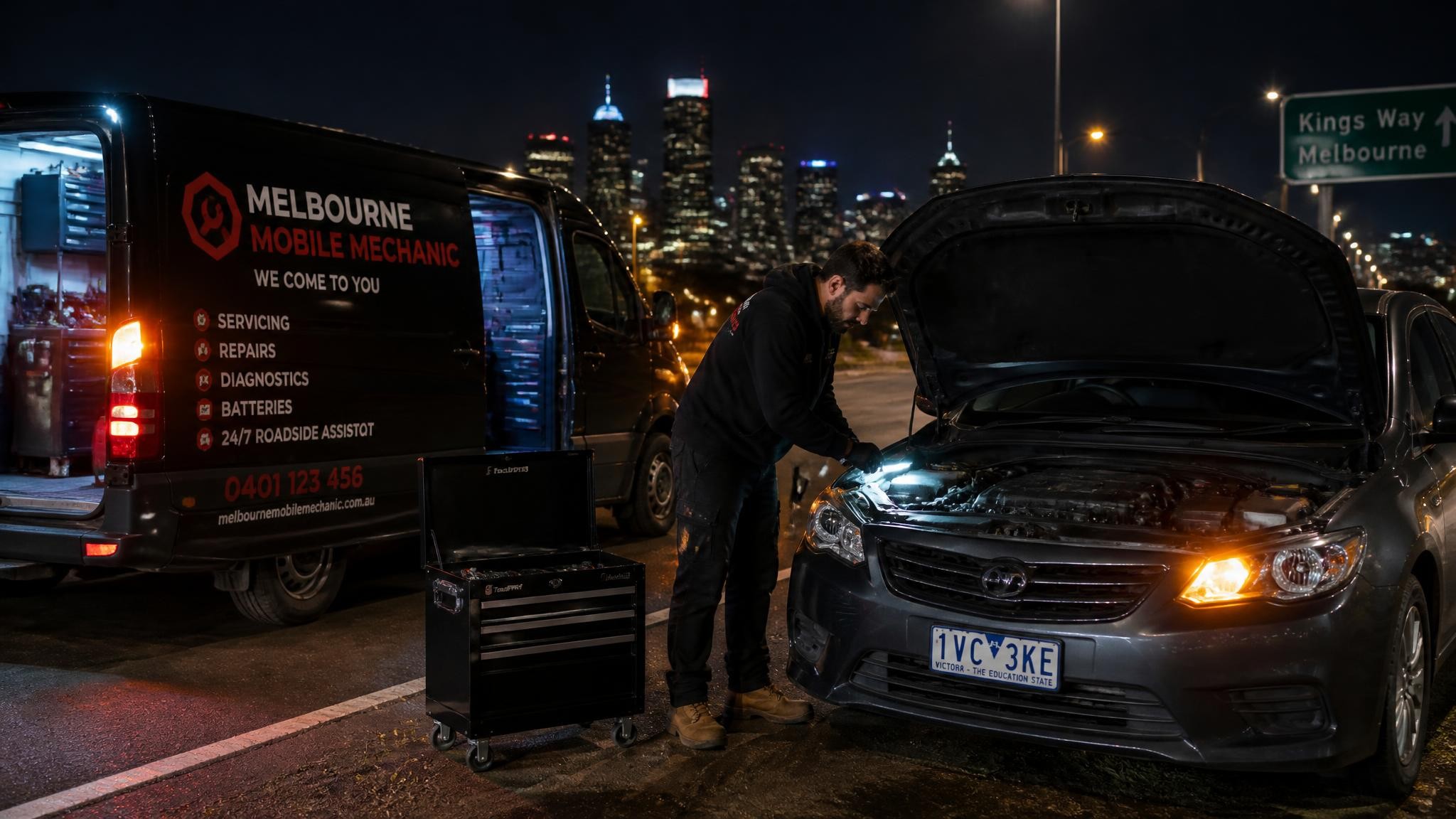 Emergency mobile car repair service in Melbourne