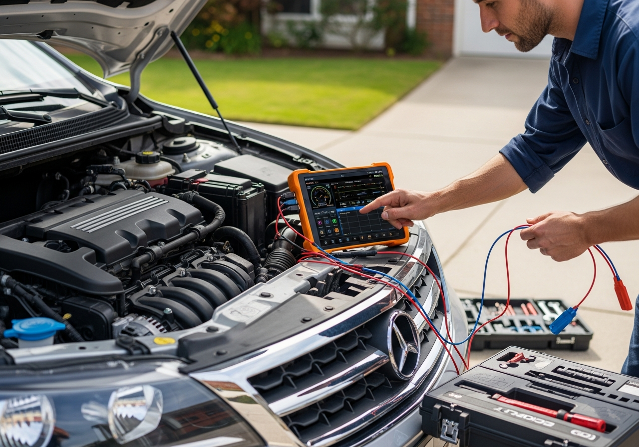 Mobile mechanic working onsite