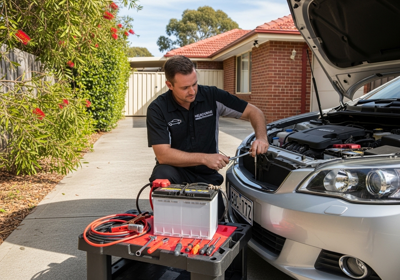 Mobile car battery replacement Melbourne