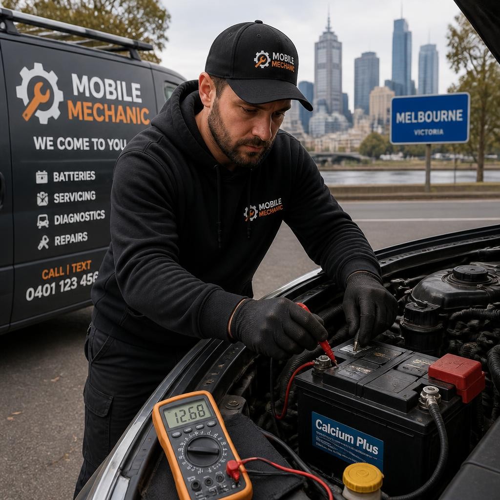 Mobile mechanic providing roadside car repair in Melbourne