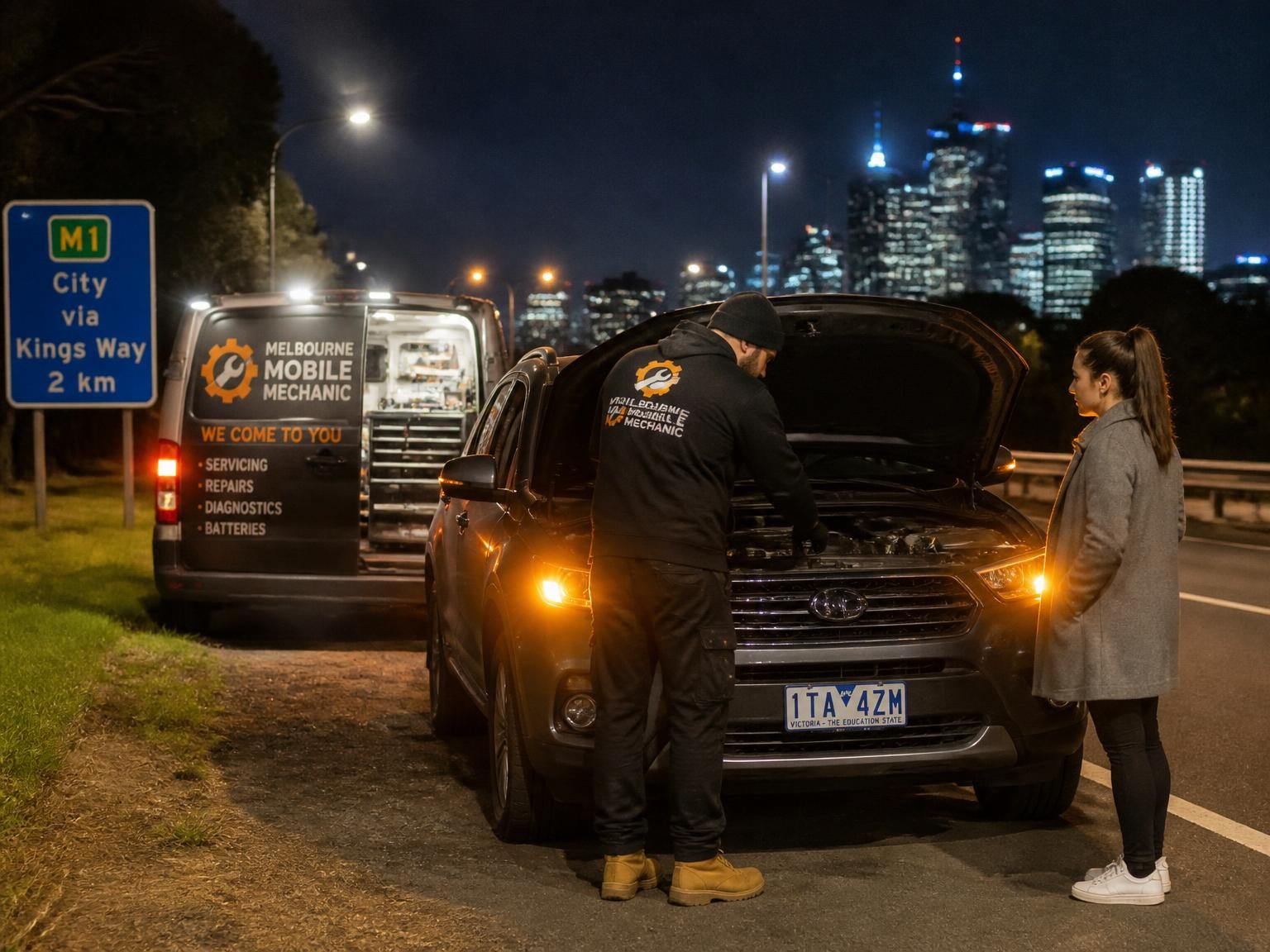 24/7 roadside mobile mechanic assistance in Melbourne