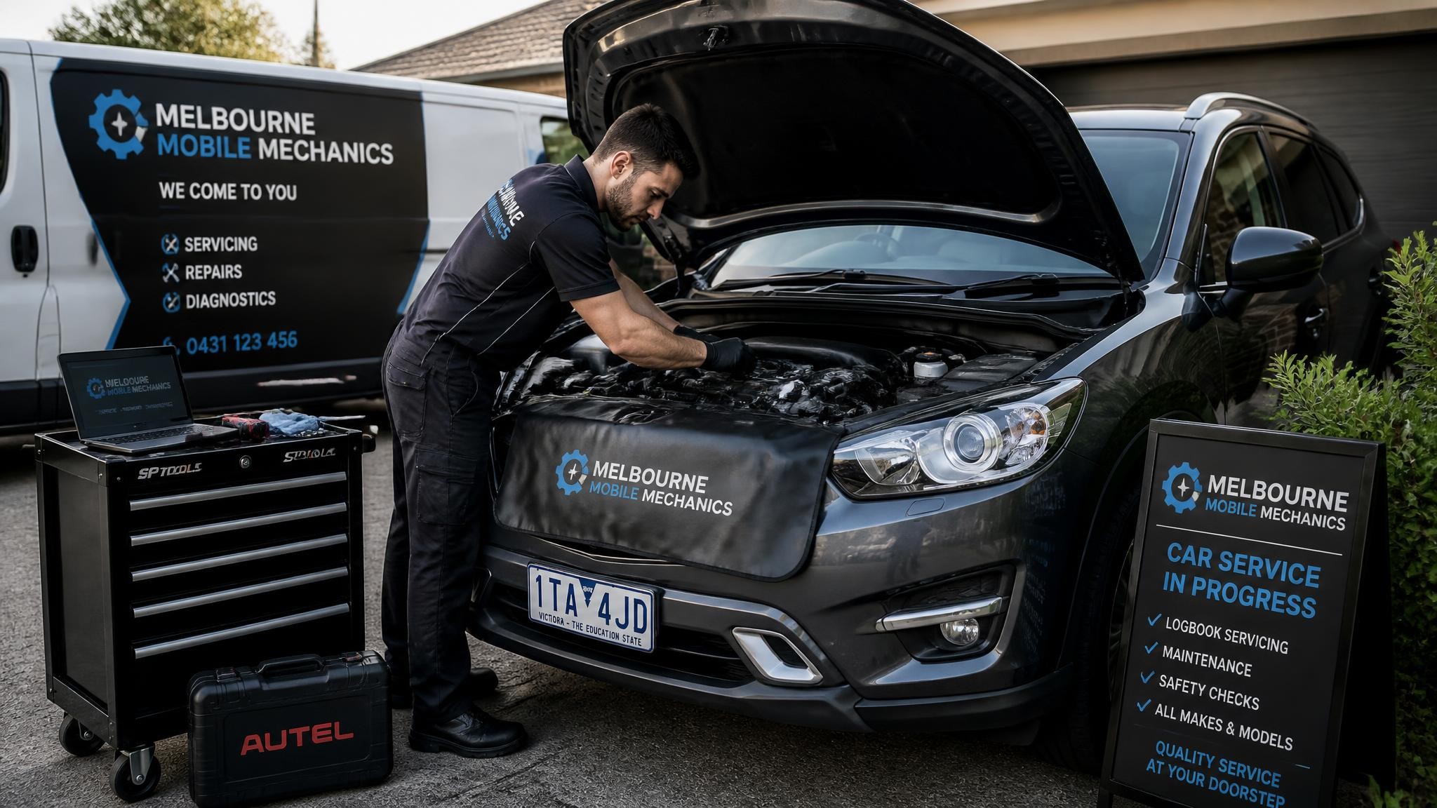 Mobile car service while you wait in Melbourne