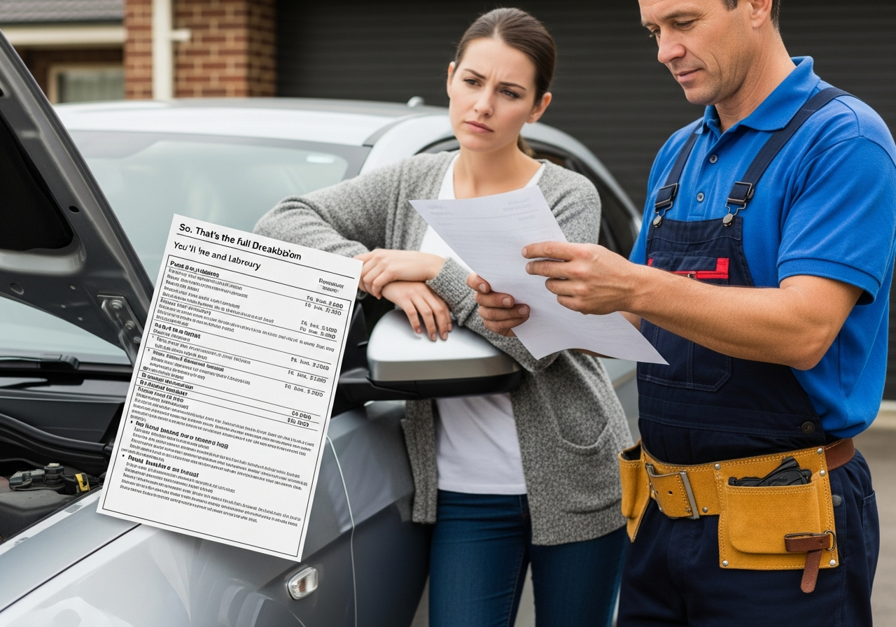 On-site car repair quote