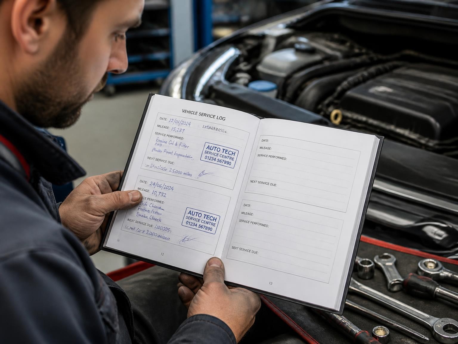 Logbook servicing for Heidelberg vehicles