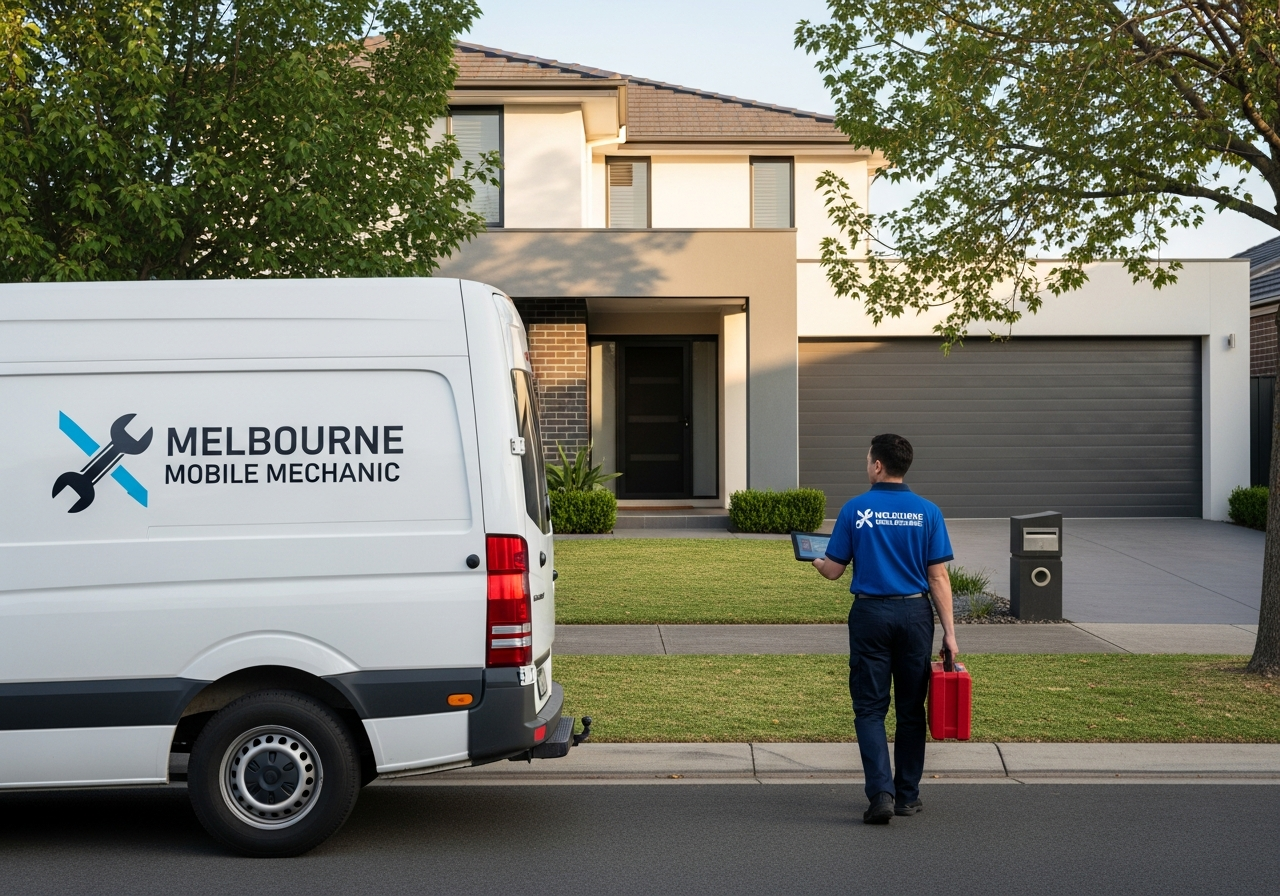 Mobile mechanic van at home