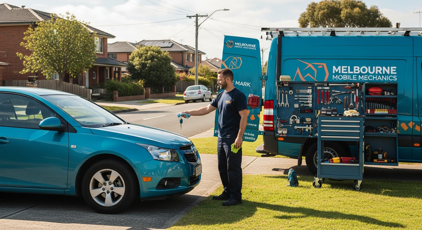 Mobile car service in Melbourne suburb