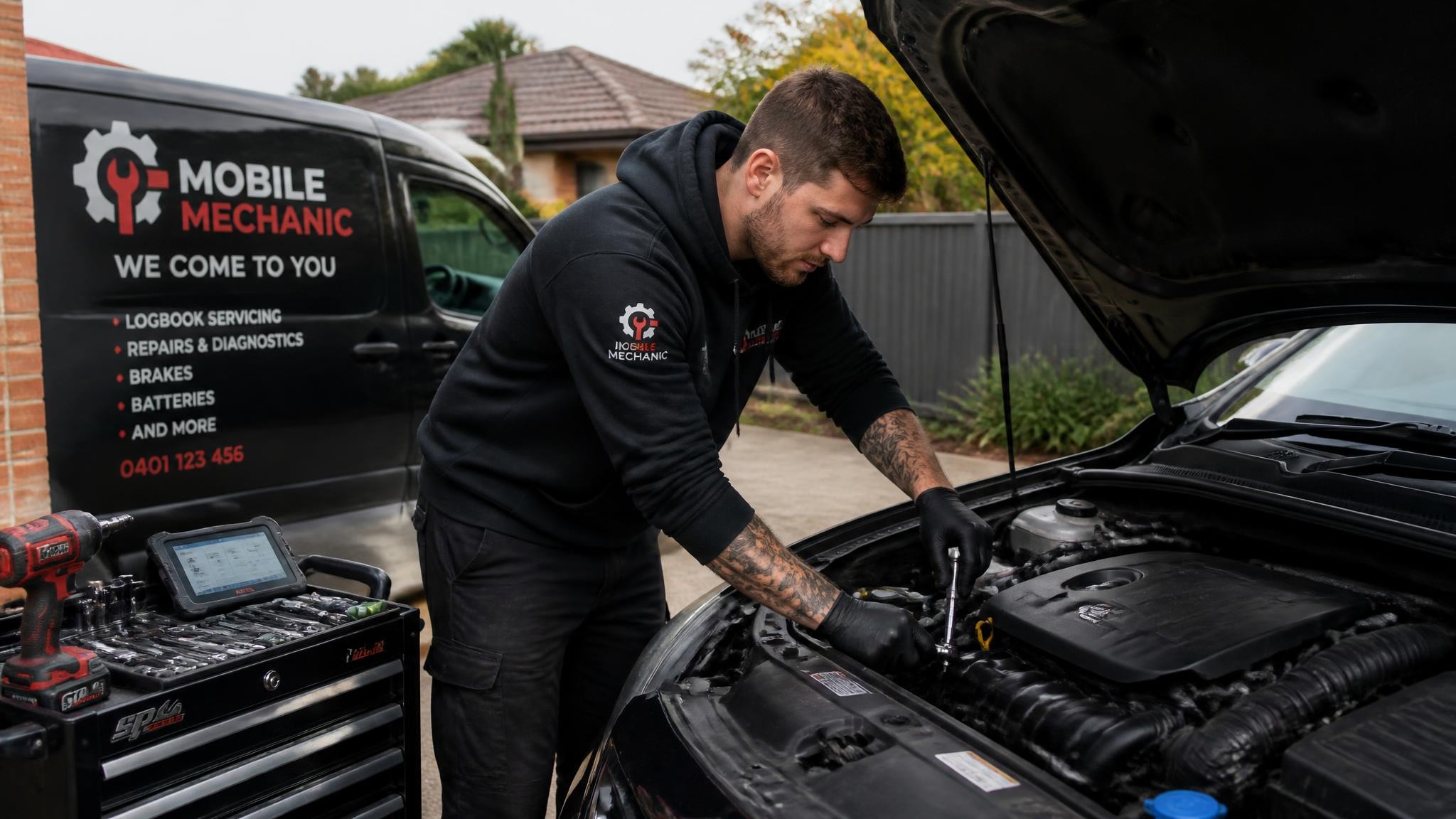 Mobile car repair work in Melbourne