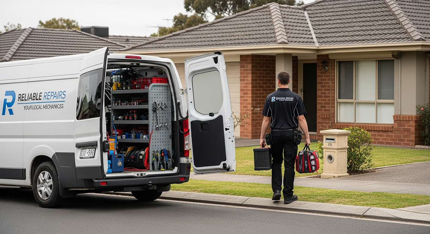 Mobile mechanic service van in Melbourne