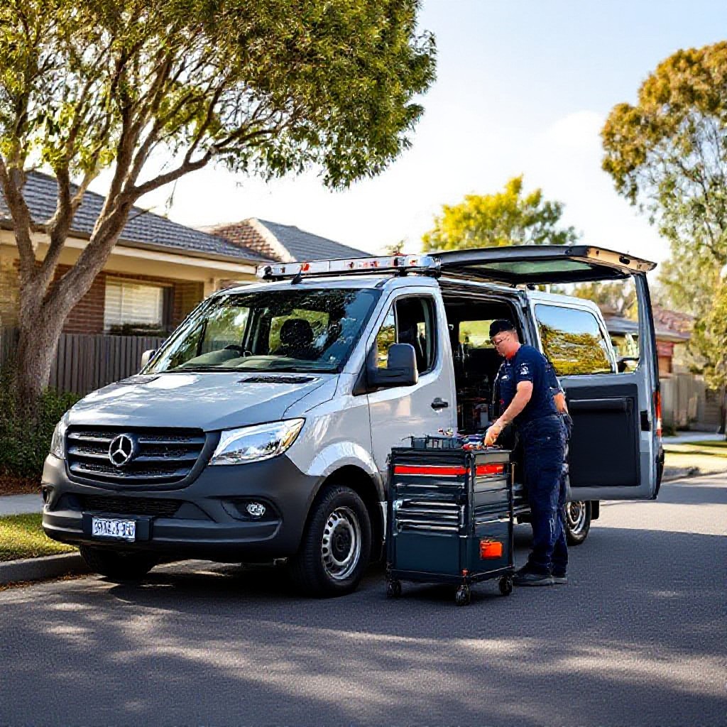 Mobile workshop van in Melbourne