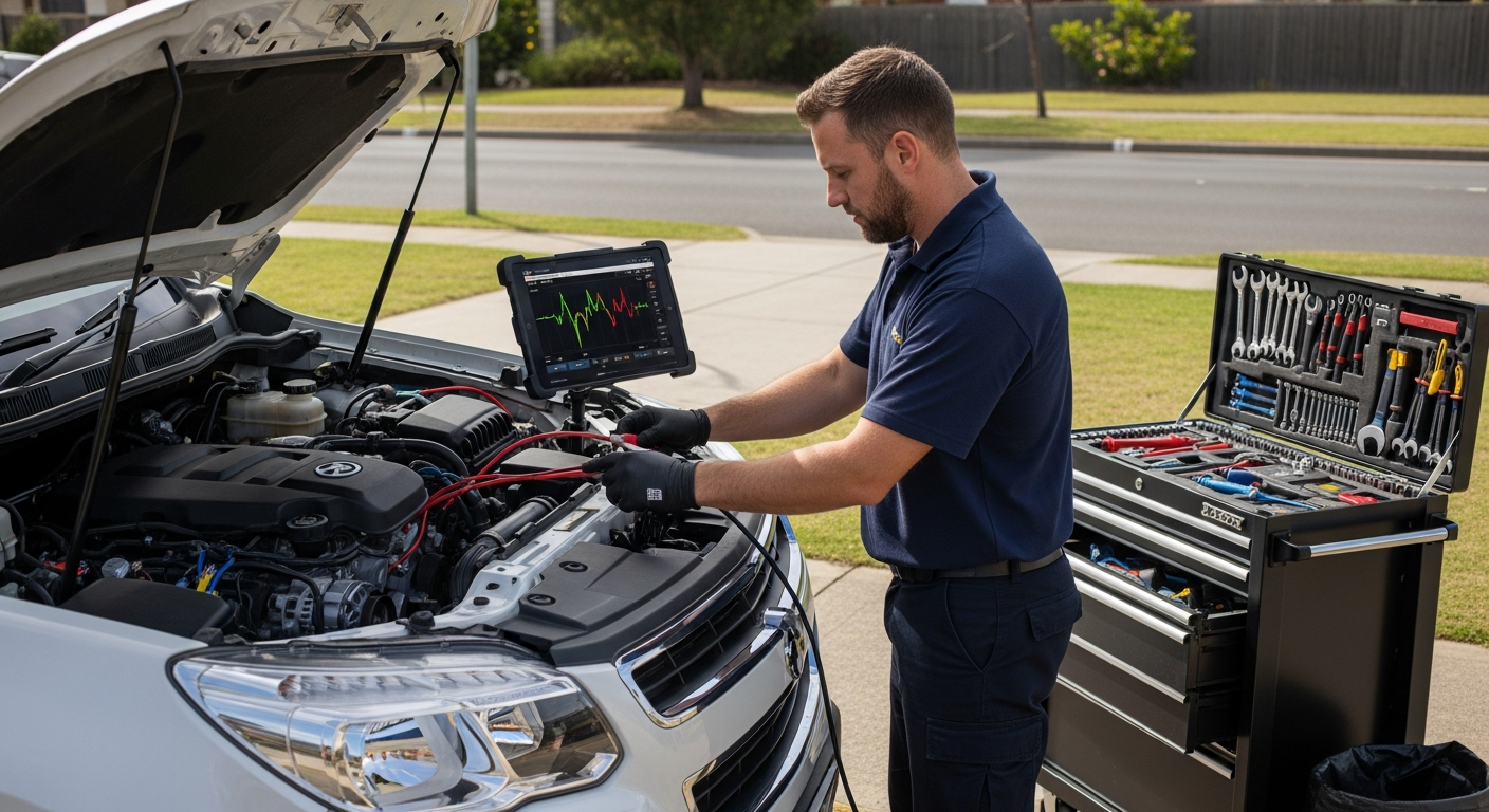 Mobile mechanic onsite diagnosis