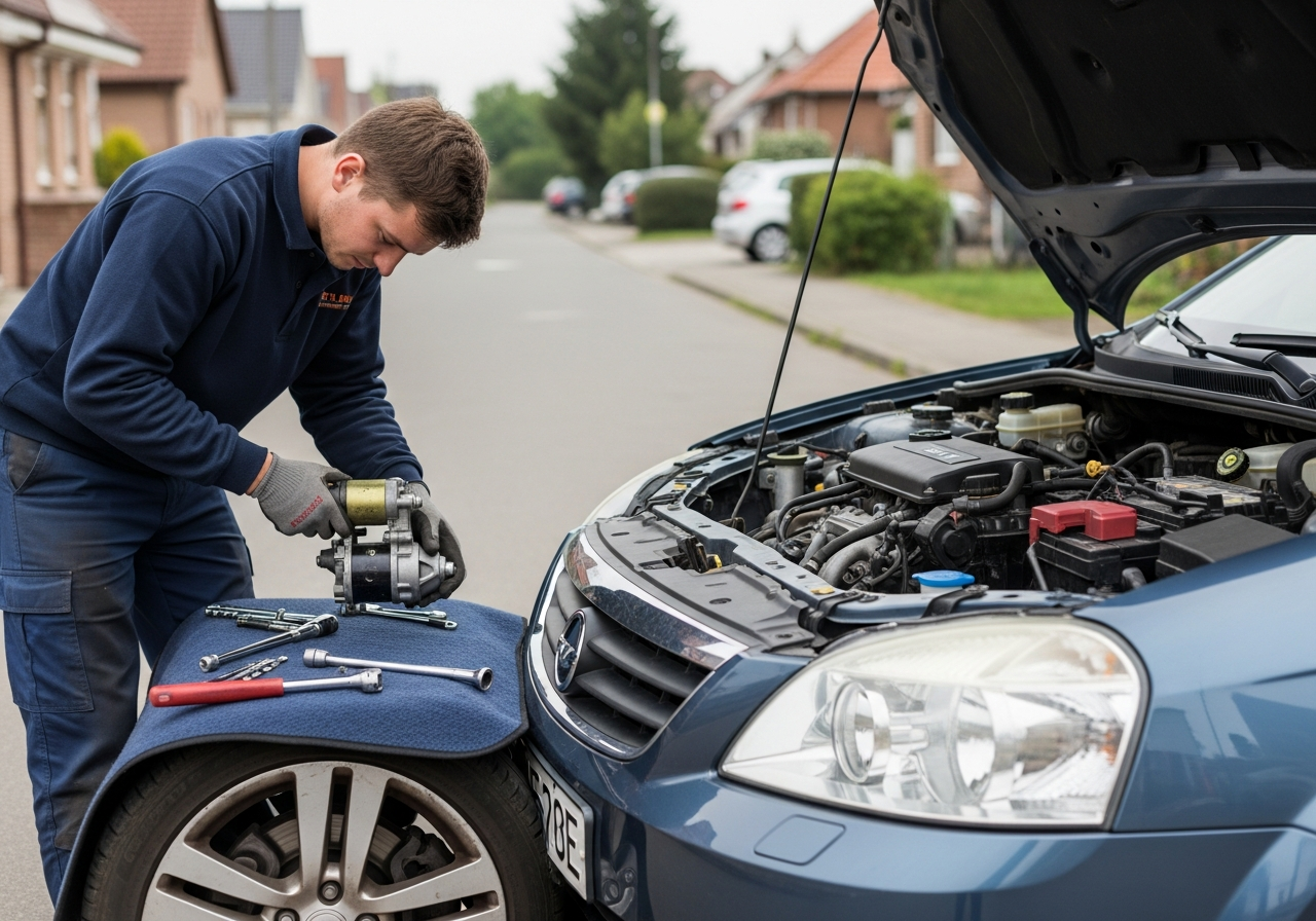 Starter motor replacement