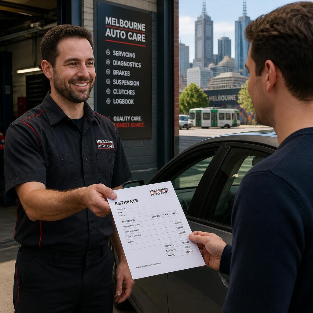 Mechanic handing estimate