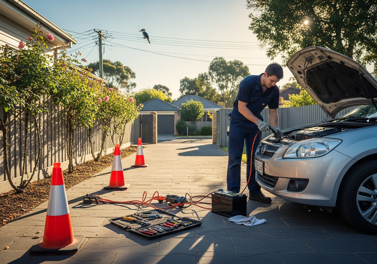 Battery replacement roadside