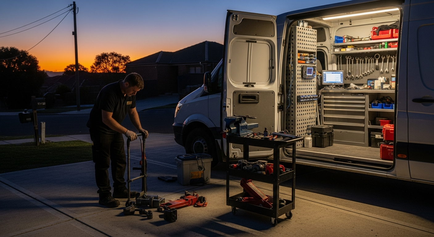 Mobile mechanic Melbourne van