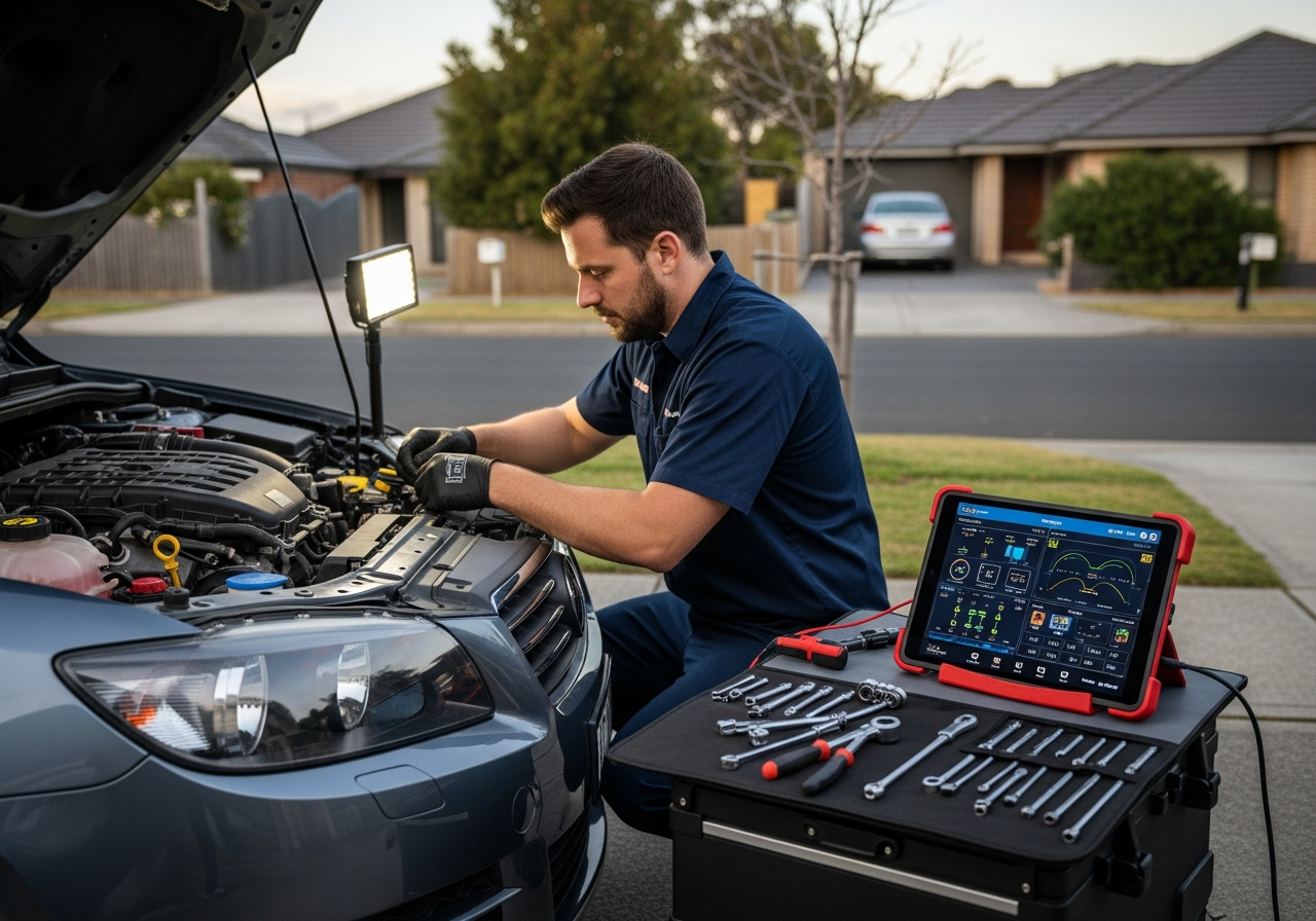On-site diagnostics mobile mechanic