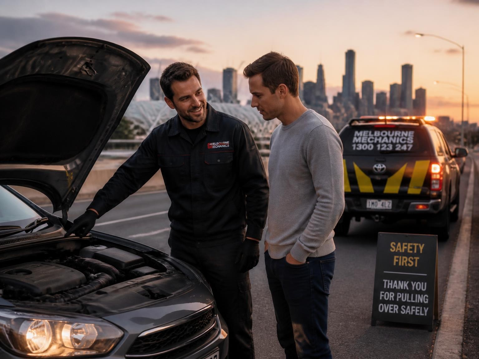 Emergency mobile car repair assistance in Melbourne