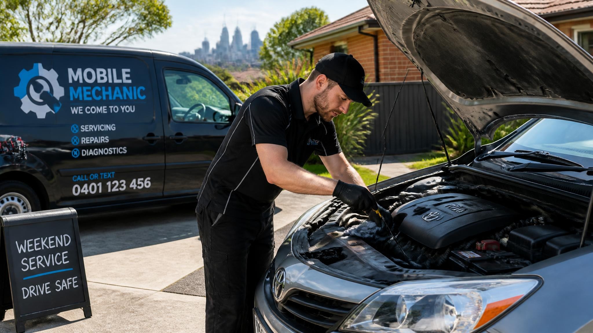 Weekend mobile car servicing in Melbourne