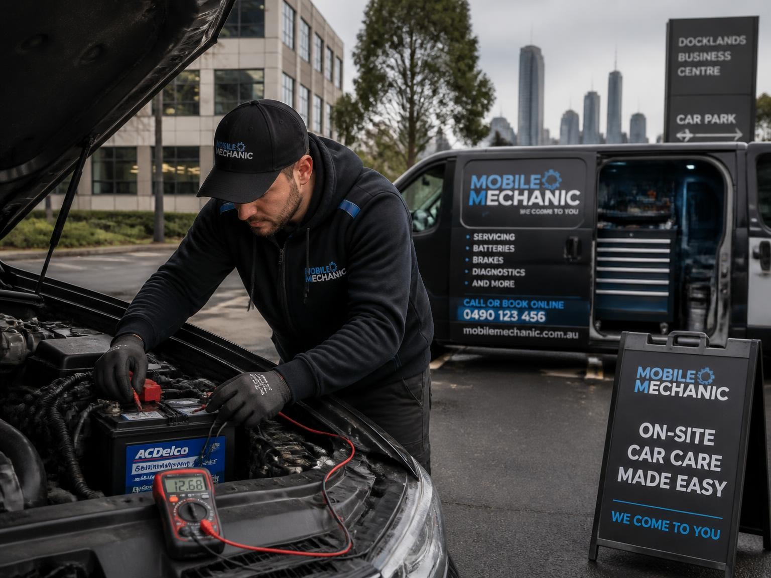 Mobile battery and electrical service in Melbourne