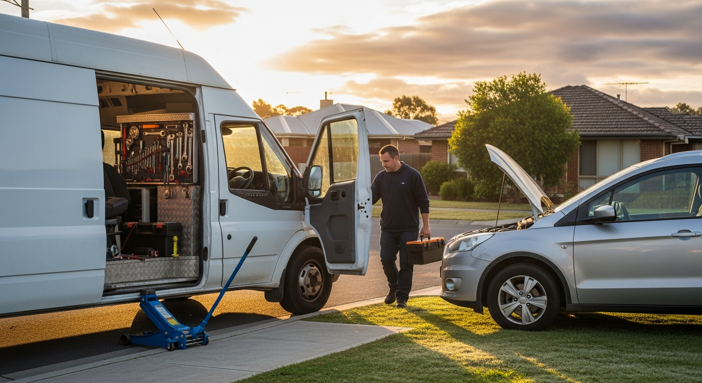 Honest mobile mechanic arrives